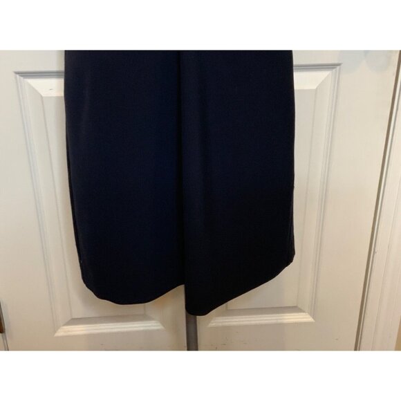Ted Baker Reikod Navy Blue 2-Way Zip Sleeveless Shift Dress, Size 2 | 6 US - Picture 7 of 9